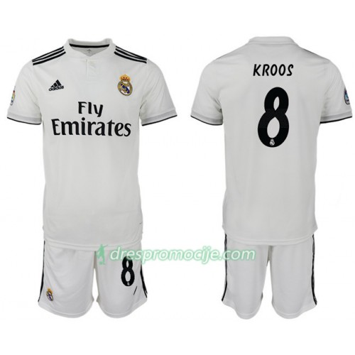 Real Madrid Dres KROOS 8 Dječji Domaći 2018/19 Kratkih Rukava Real Madrid Dres KROOS 8 Dječji Domaći 2018/19 Kratkih Rukava
